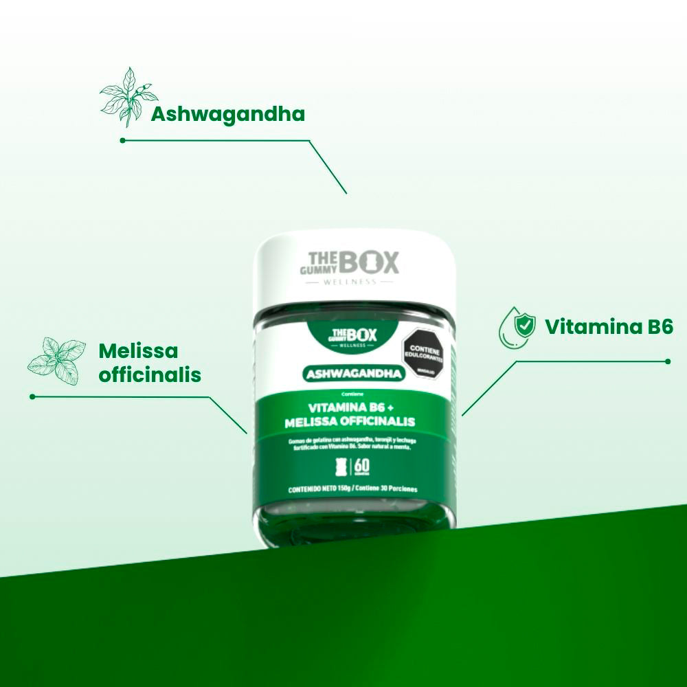 GOMAS THE GUMMY BOX ASHWAGANDHA MENTA FRASCO X 60 UNDS