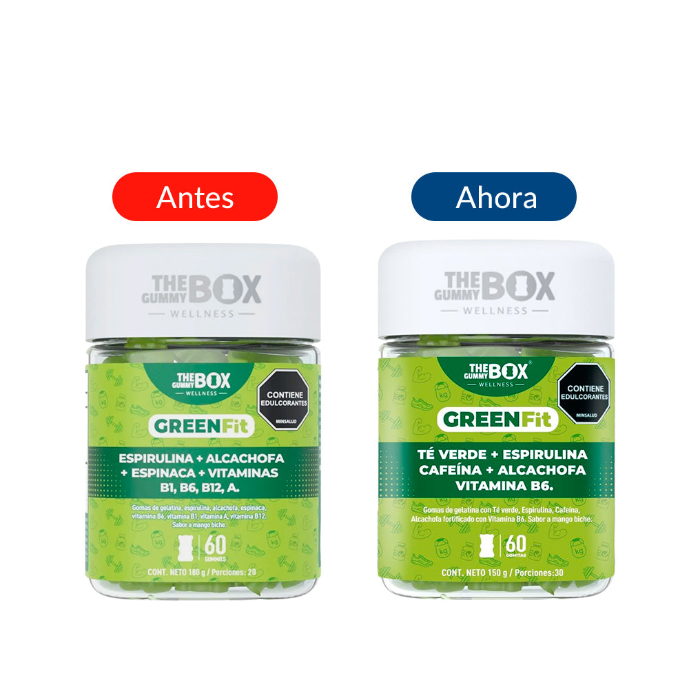GOMAS THE GUMMY BOX GREENFIT FRASCO X 60 UNDS