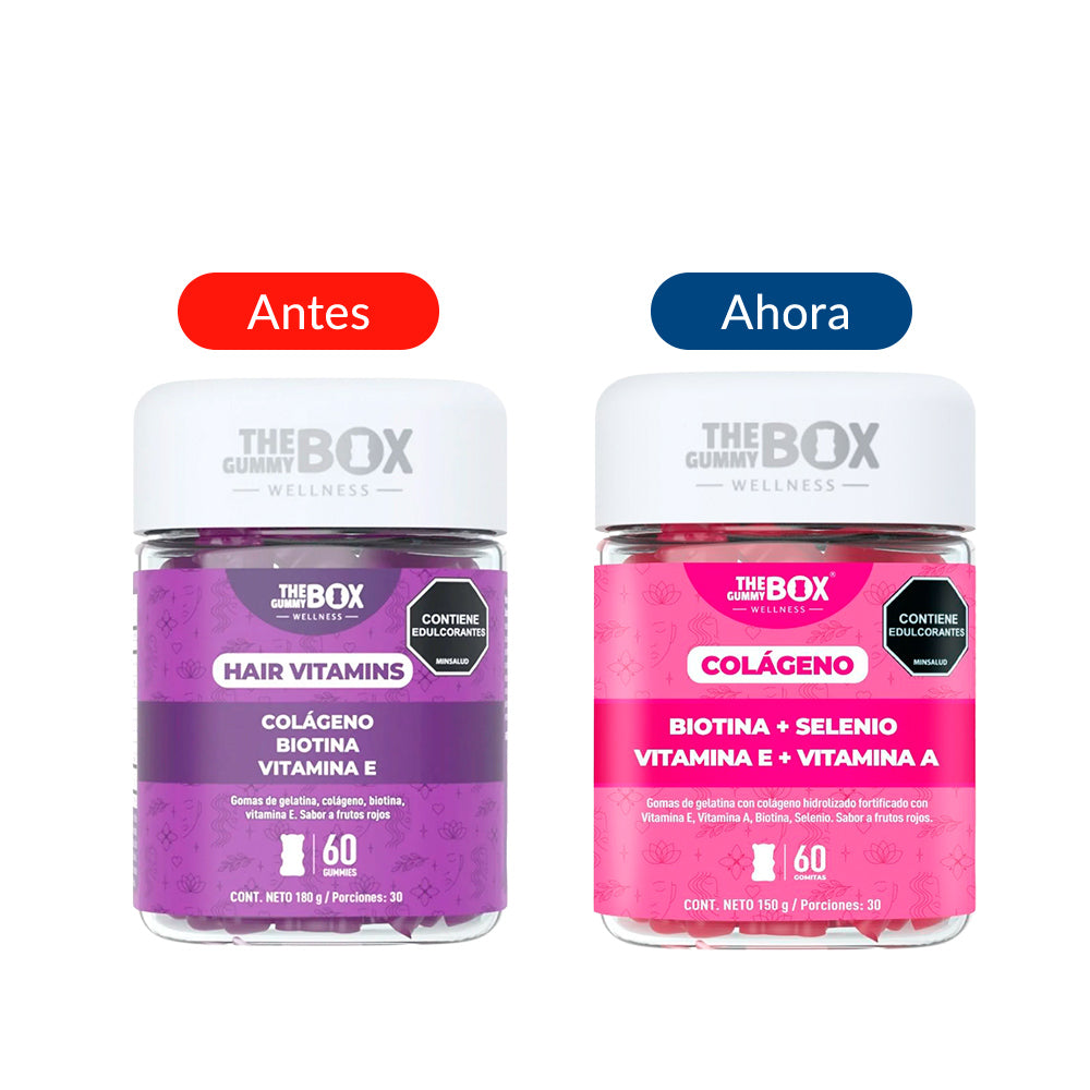 GOMAS THE GUMMY BOX HAIR VITAMINS FRASCO X 60 UNDS