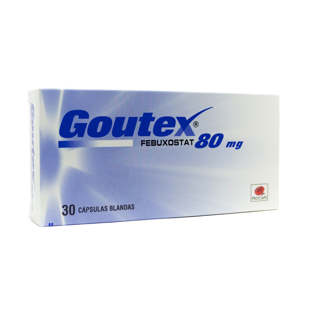 GOUTEX CAPSULAS 80 MG CAJA X 30 UNDS
