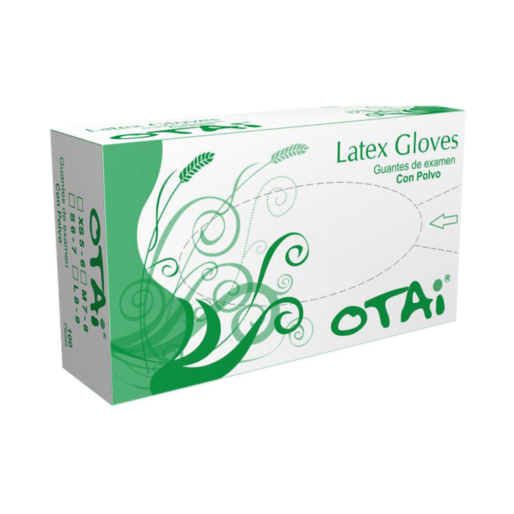 GUANTES LATEX TALLA L OTAI CAJA X 100 UNDS