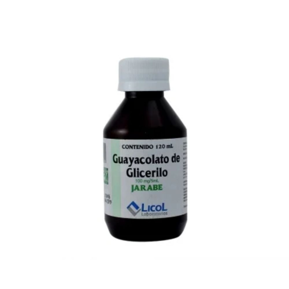 GUAYACOLATO GLICERILO LICOL JARABE FRASCO 120 ML