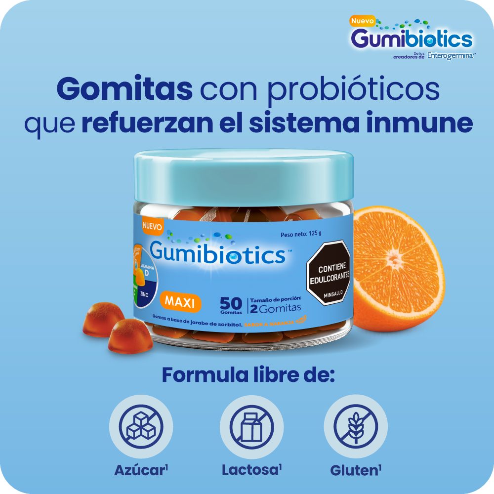 GUMIBIOTICS MAXI GOMAS NARANJA POTE X 50 UNDS