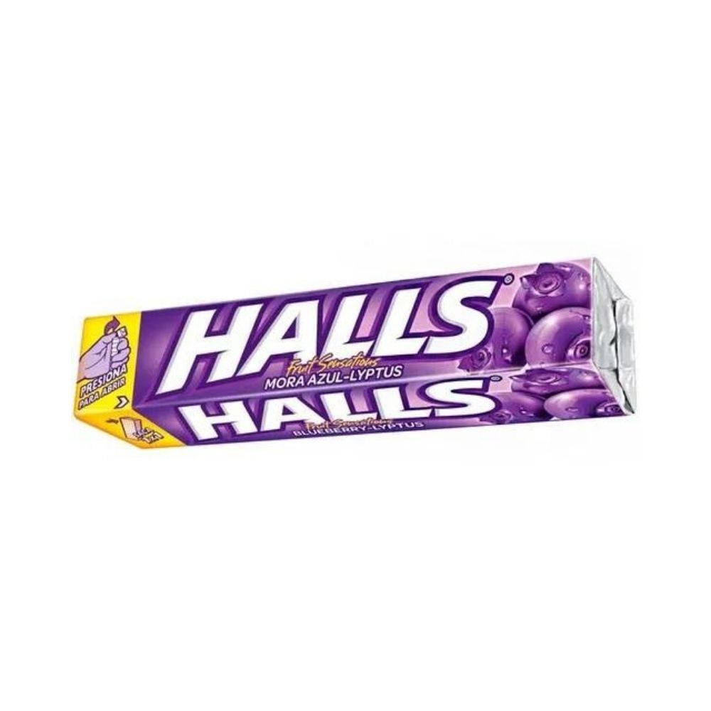 HALLS BARRA MORA AZUL FRACCION X 1 UND