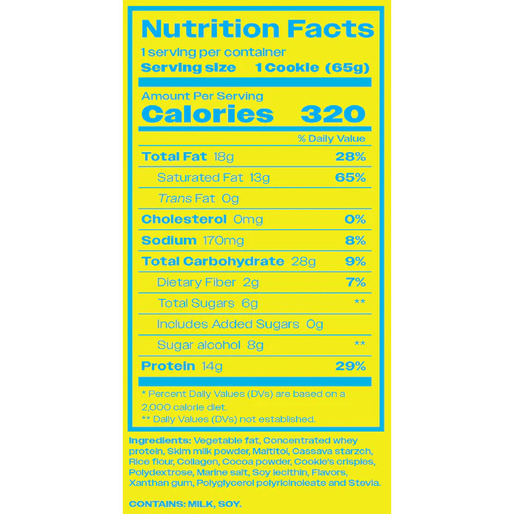 HANGRY BOY PROTEIN SNACK COOKIES AND CREAM BOLSA 65 G
