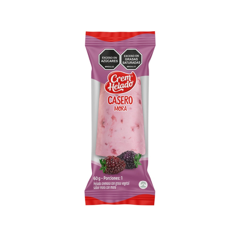 HELADO CASERO CREM HELADO MORA 60 G
