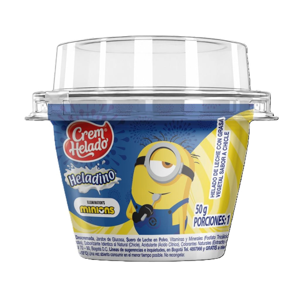 HELADO CREM HELADO MINIONS VASO 50 G