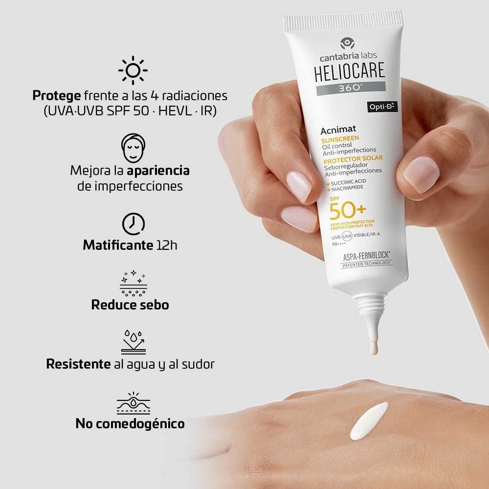 HELIOCARE 360° ACNIMAT SPF 50+ TUBO 50 ML