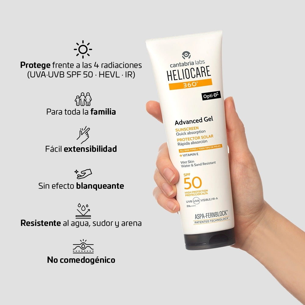 HELIOCARE 360° ADVANCED GEL SPF 50 TUBO 250 ML
