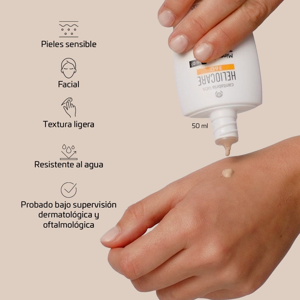 HELIOCARE 360 MINERAL TOLERANC FLUIDO SPF 50 CAJA 50 ML