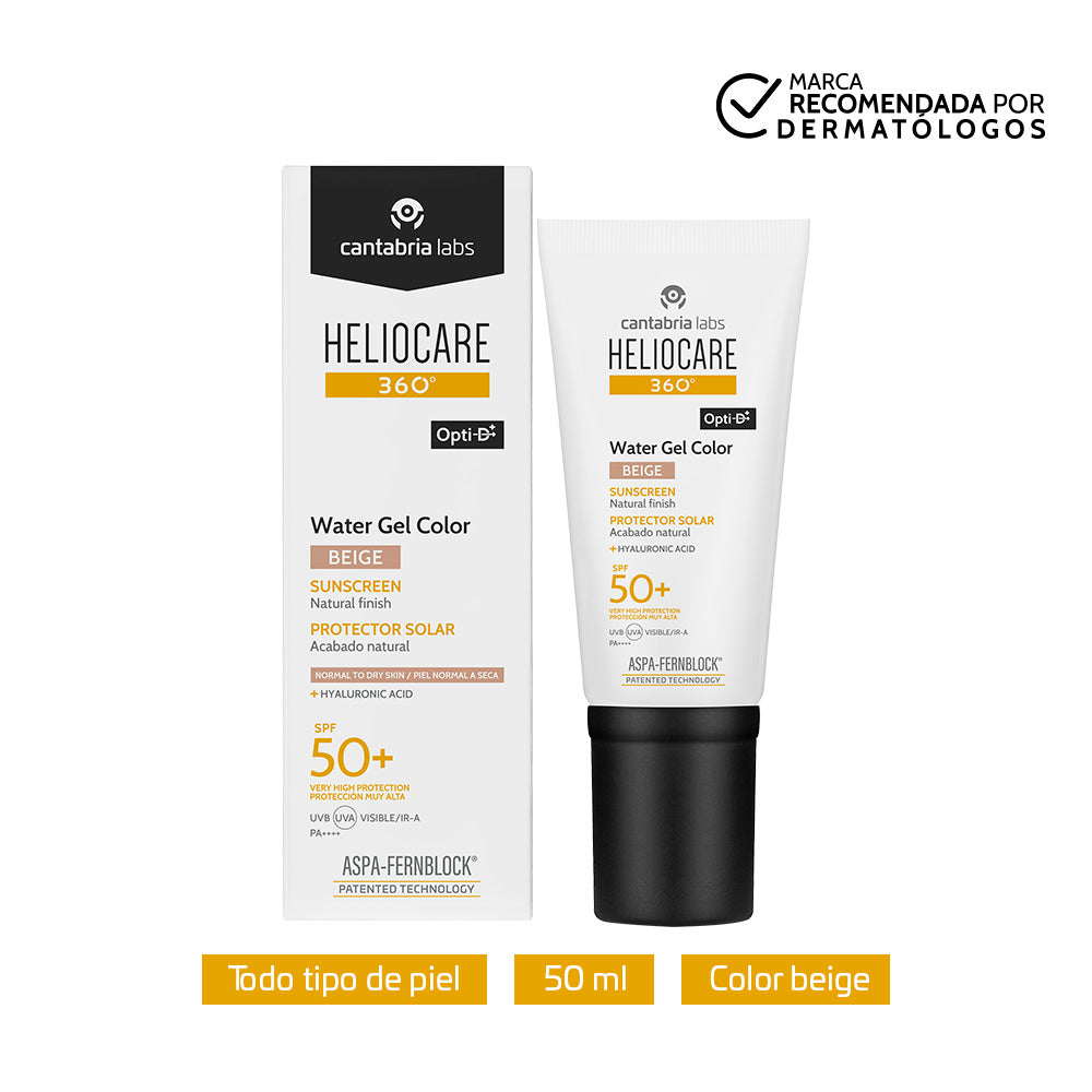 HELIOCARE 360° WATER GEL GEL SPF 50+ BEIGE FRASCO 80 G