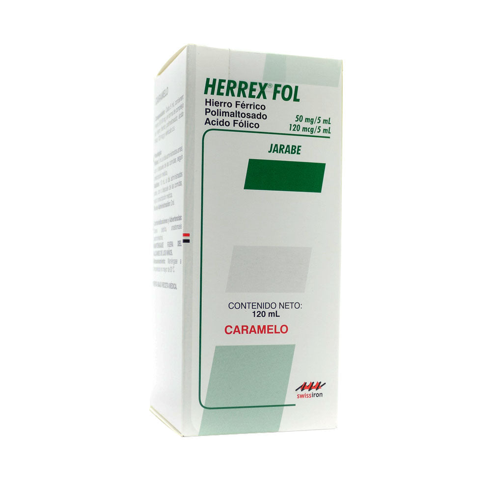 HERREX-FOL JARABE CARAMELO FRASCO 120 ML