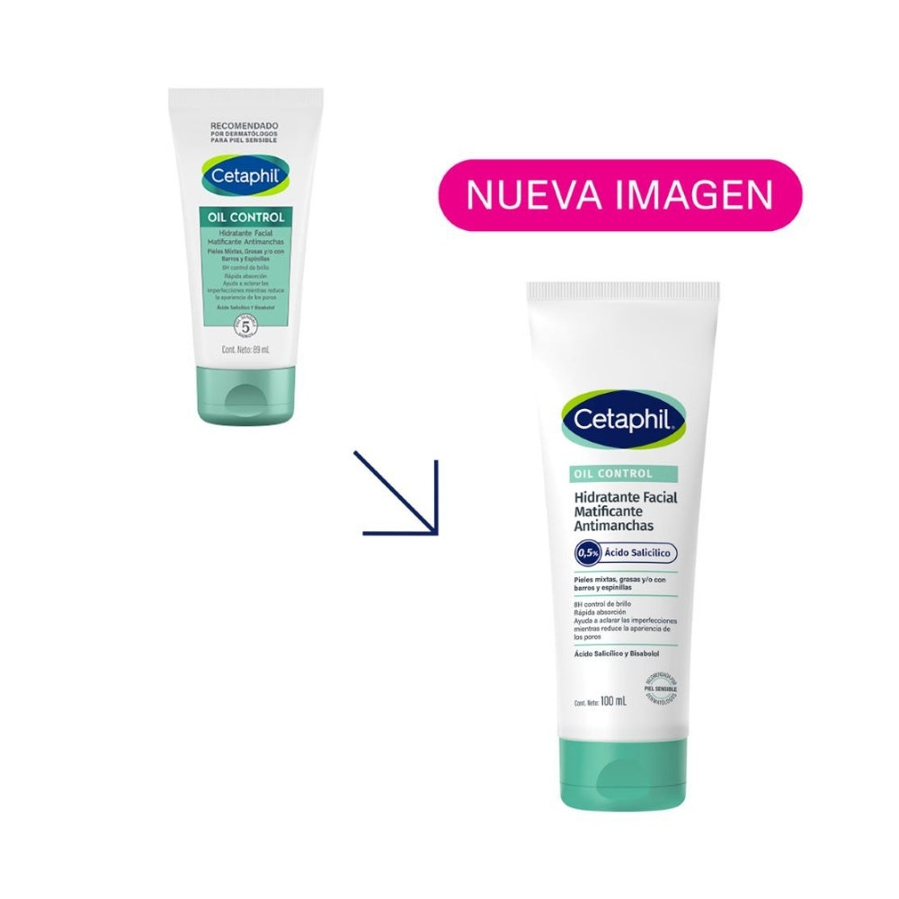 HIDRATANTE FACIAL CETAPHIL OIL CONTROL MATIFICANTE TUBO 100 ML
