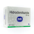 HIDROCLOROTIAZIDA MK TABLETAS 25 MG CAJA X 300 UNDS