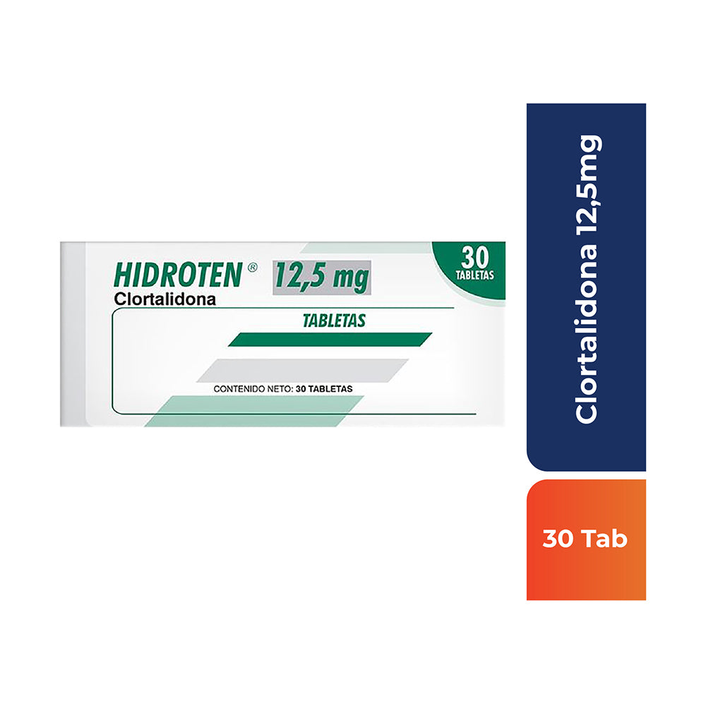 HIDROTEN TABLETAS 12.5MG CAJA X 30 UNDS