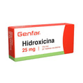 HIDROXICINA GENFAR TABLETAS 25 MG CAJA X 20 UNDS