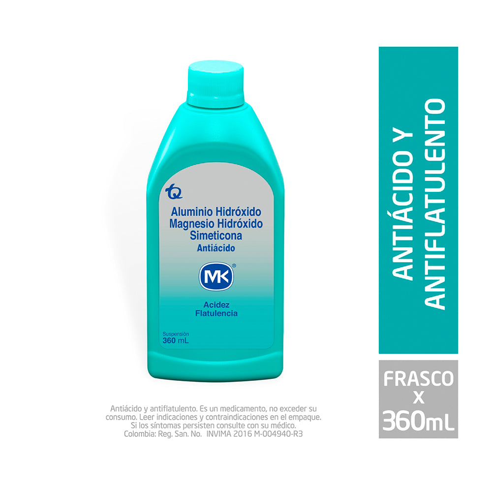 HIDROXIDO ALUM.MAGNES.SIMET SUSPENSION FRASCO 360 ML