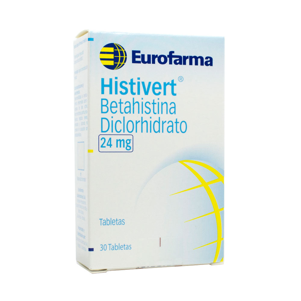 HISTIVERT TABLETAS 24 MG CAJA X 30 UNDS