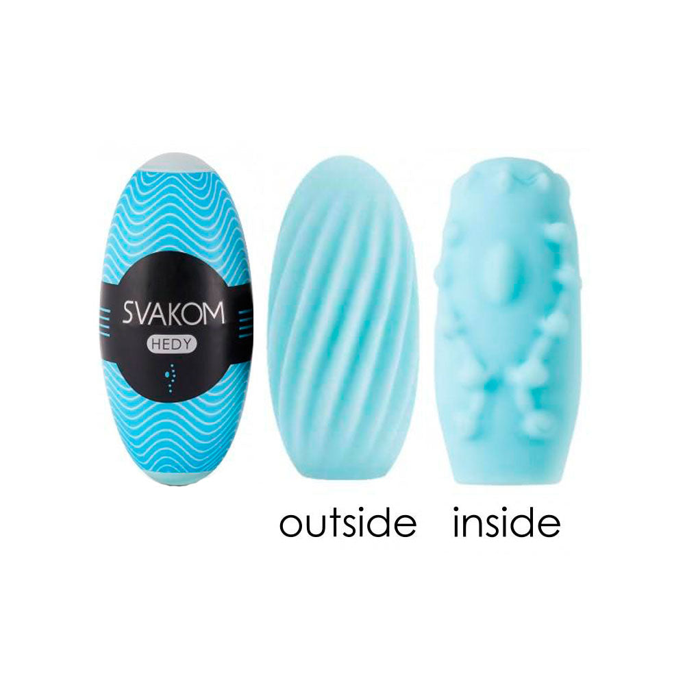 HUEVO MASTURBADOR HEDY AZUL CAJA X 1 UND