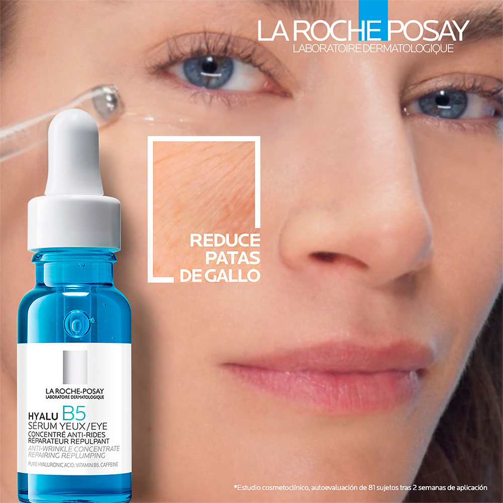HYALU B5 LA ROCHE POSAY SERUM DE OJOS FRASCO GOTERO 15 ML