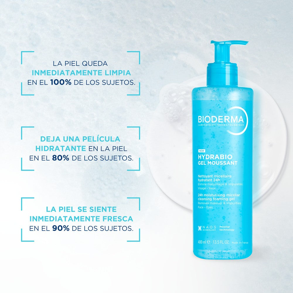 HYDRABIO GEL MOUSSANT LIMPIADOR BIODERMA FRASCO 400 ML