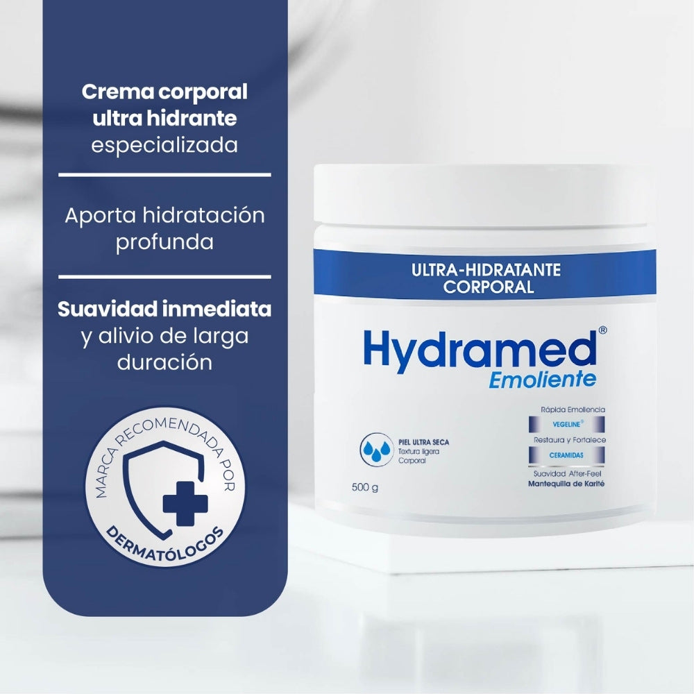 HYDRAMED EMOLIENTE CORPORAL POTE 500 G