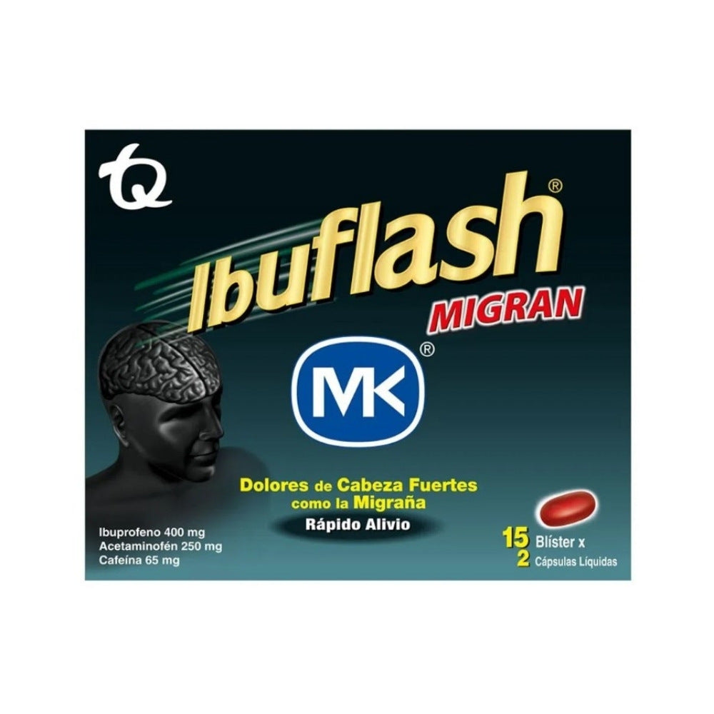 IBUFLASH MIGRAÑA CAPSULAS BLANDAS CAJA X 30 UNDS