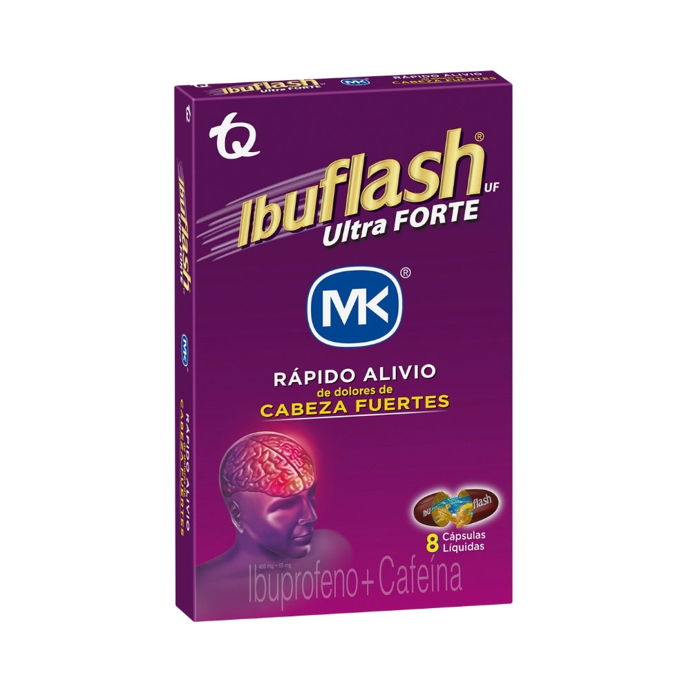 IBUFLASH ULTRA FORTE CAPSULAS CAJA X 8 UNDS
