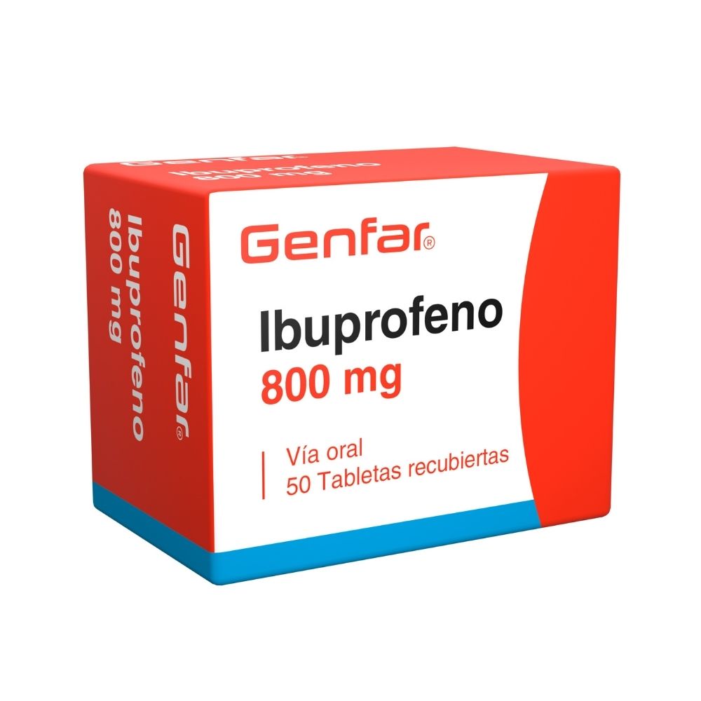 IBUPROFENO GENFAR TABLETAS 800 MG CAJA X 50 UNDS