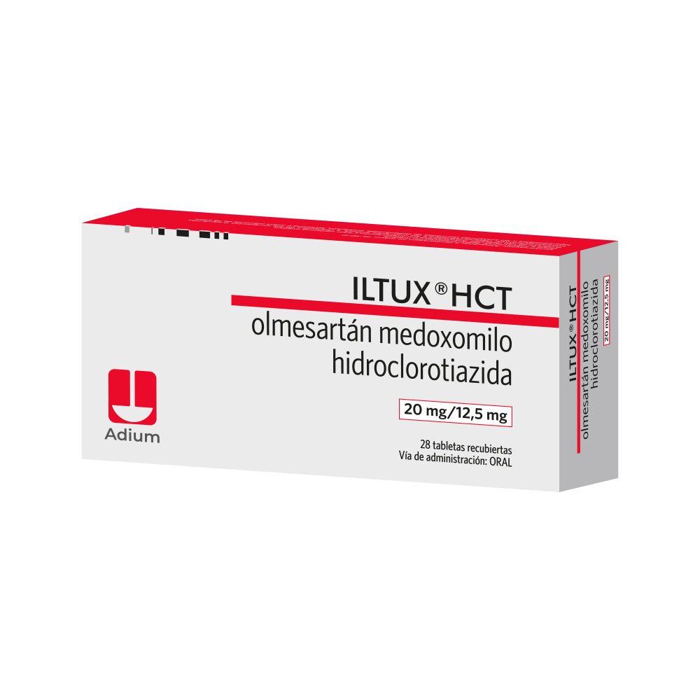 ILTUX HCT TABLETAS RECUBIERTAS 20/12.5 MG CAJA X 28 UNDS