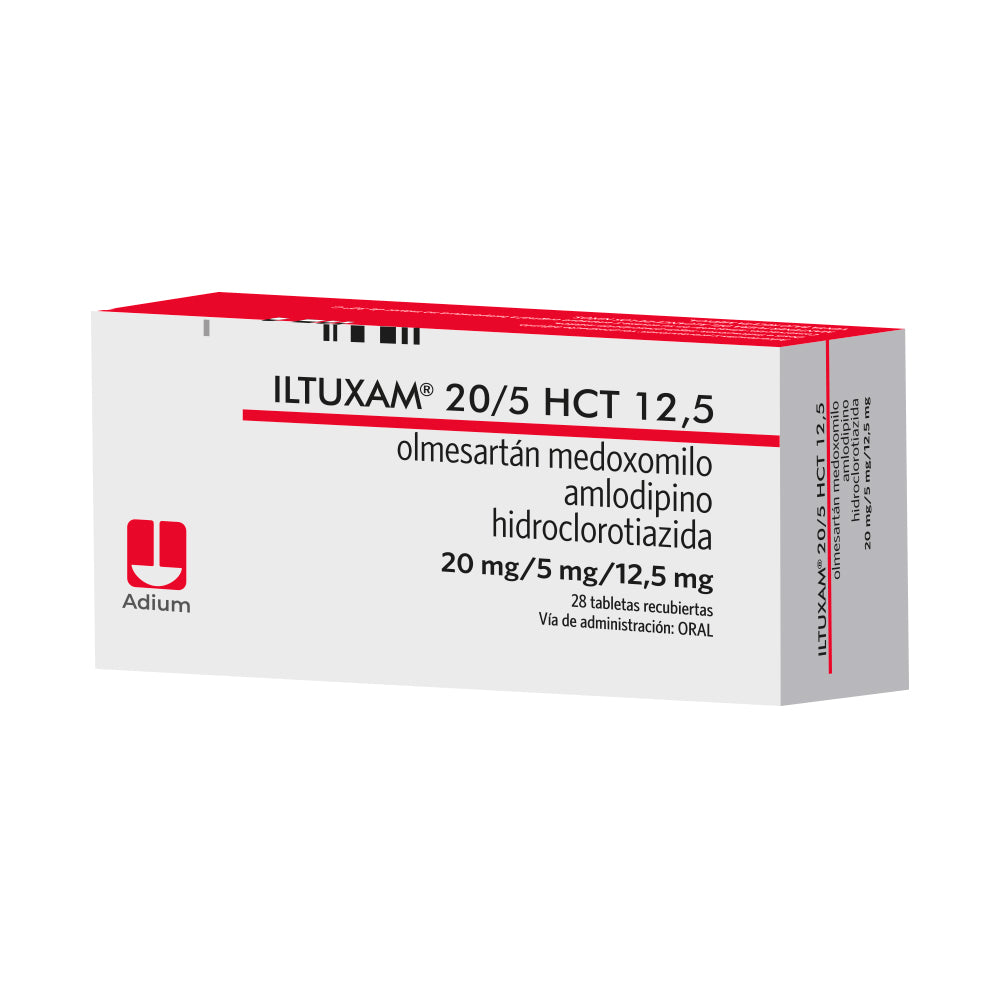ILTUXAM HCT TABLETAS 20/5/12.5MG CAJA X 28 UNDS