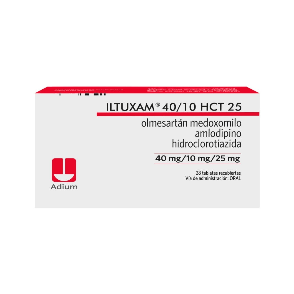 ILTUXAM HCT TABLETAS 40/10/25MG CAJA X 28 UNDS