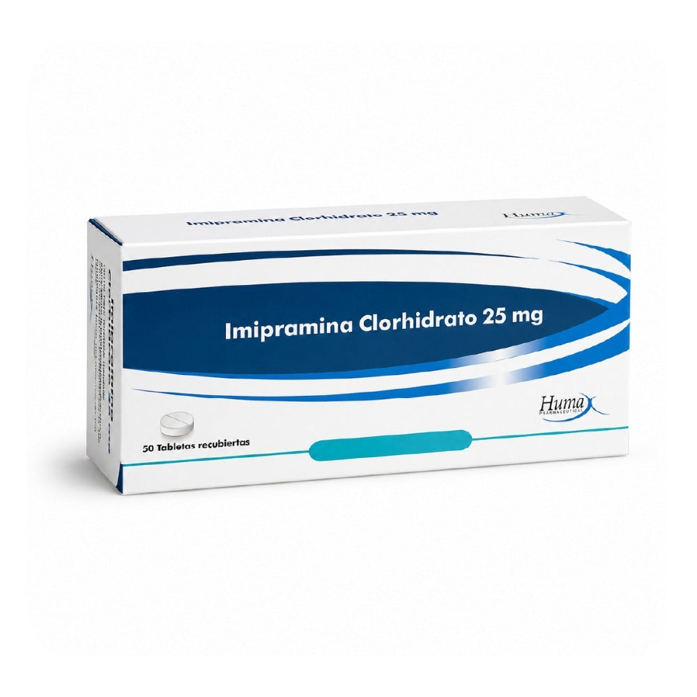 IMIPRAMINA CLORHIDRATO TABLETA 25 MG CAJA X 50 UNDS