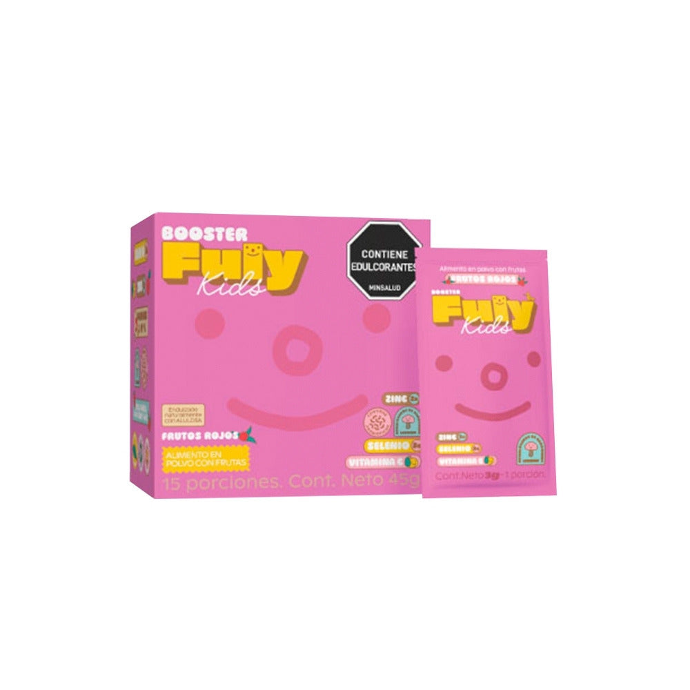 IMMUNY BOOSTER FULY KIDS POLVO 45G RED BERRIES CAJA X 15 UNDS
