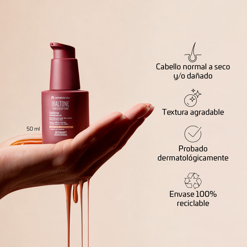 IRALTONE SUBLIME HAIR REPAIR OIL ACEITE FRASCO 50 ML