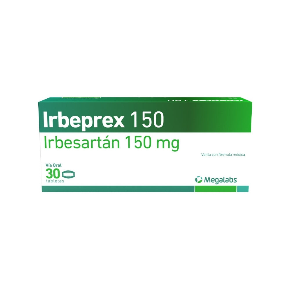 IRBEPREX (RG) TABLETAS 150 MG CAJA X 30 UNDS