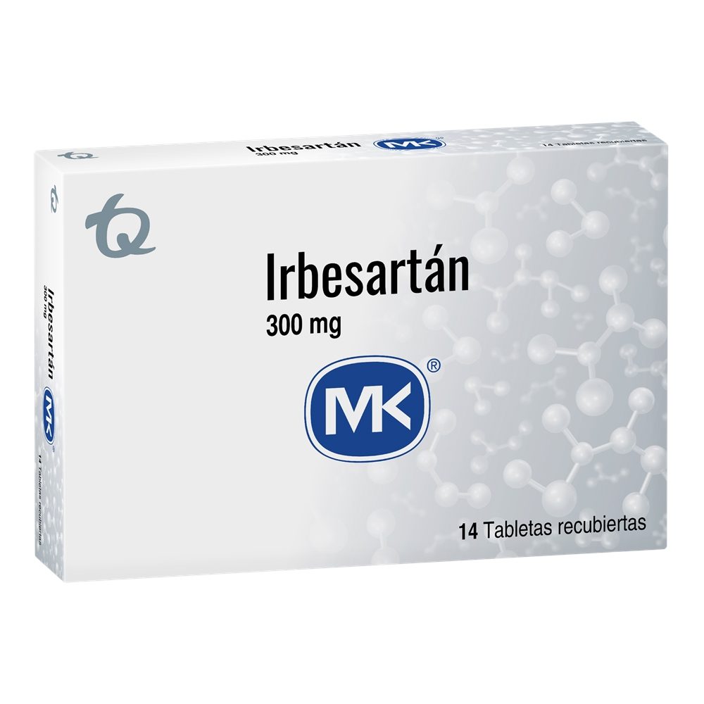 IRBESARTAN MK(RG) TABLETAS 300 MG CAJA X 14 UNDS