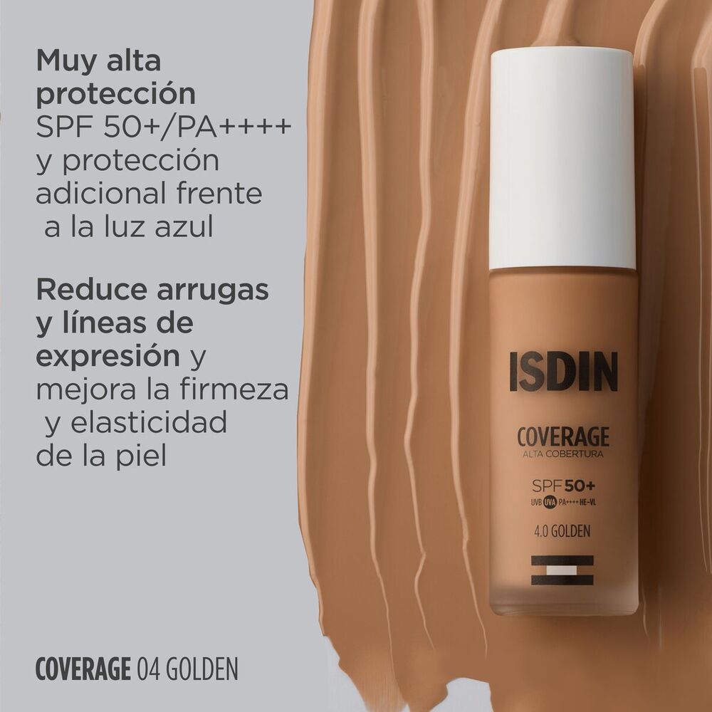 ISDIN BASE COVERAGE 4.0 GOLDEN SPF 50+ FRASCO 30 G