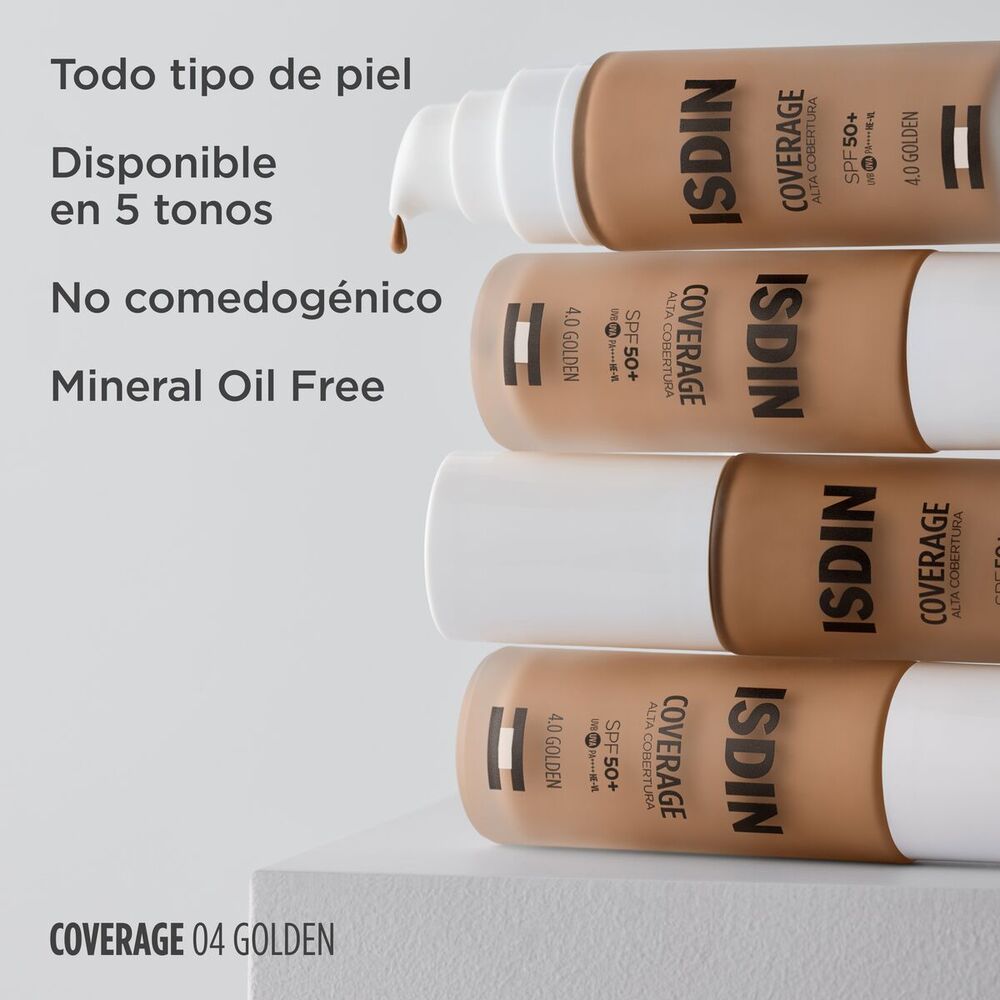 ISDIN BASE COVERAGE 4.0 GOLDEN SPF 50+ FRASCO 30 G
