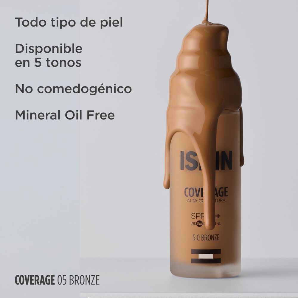 ISDIN BASE COVERAGE 5.0 BRONZE SPF 50+ FRASCO 30 G
