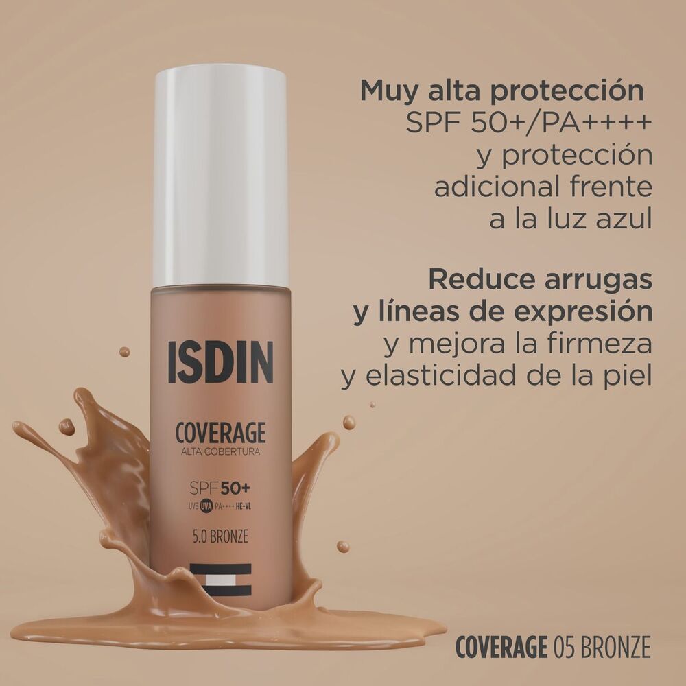 ISDIN BASE COVERAGE 5.0 BRONZE SPF 50+ FRASCO 30 G