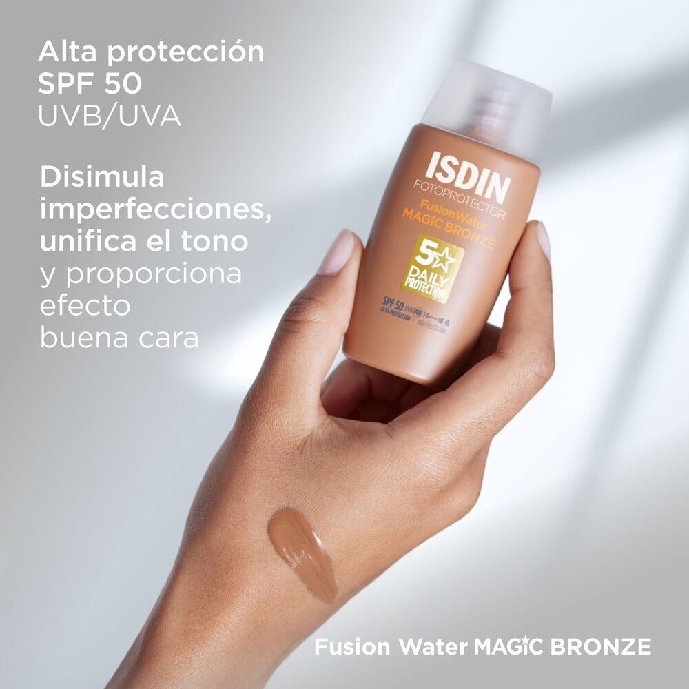 ISDIN FUSION WATER MAGIC SPF 50 COLOR BRONZE CAJA 50 ML