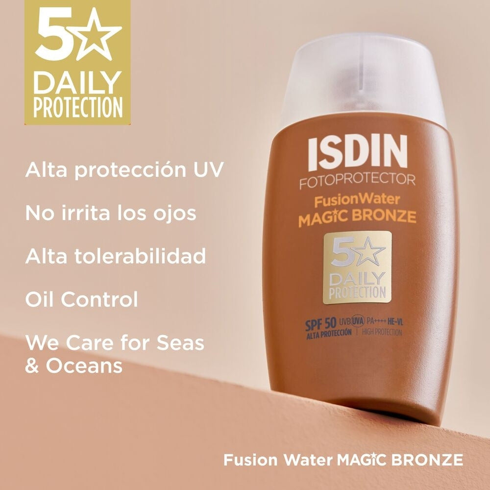 ISDIN FUSION WATER MAGIC SPF 50 COLOR BRONZE CAJA 50 ML