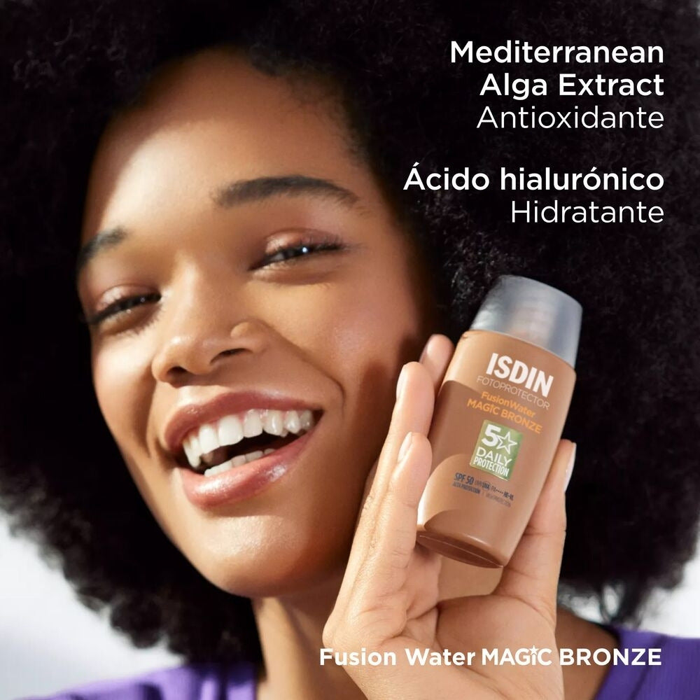 ISDIN FUSION WATER MAGIC SPF 50 COLOR BRONZE CAJA 50 ML