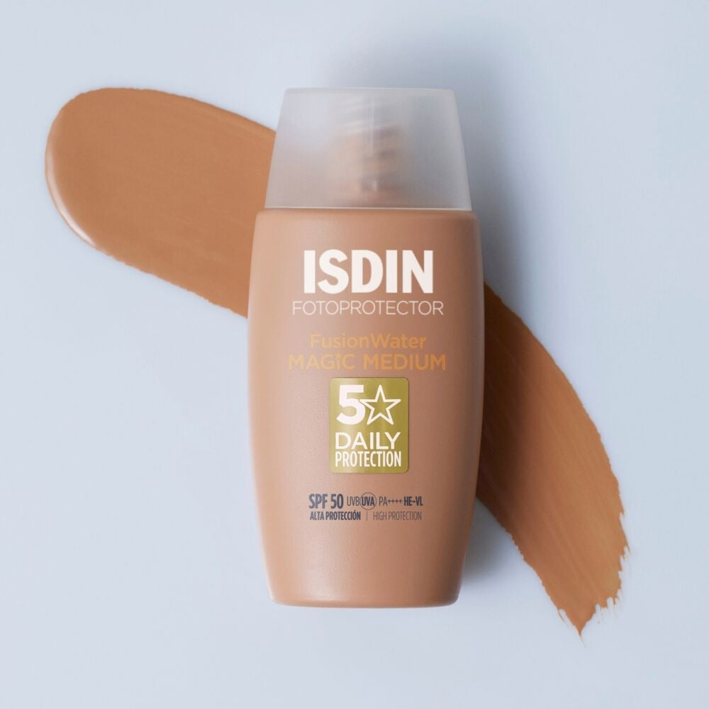 ISDIN FUSION WATER MAGIC SPF 50 COLOR MEDIUM FRASCO 50 ML