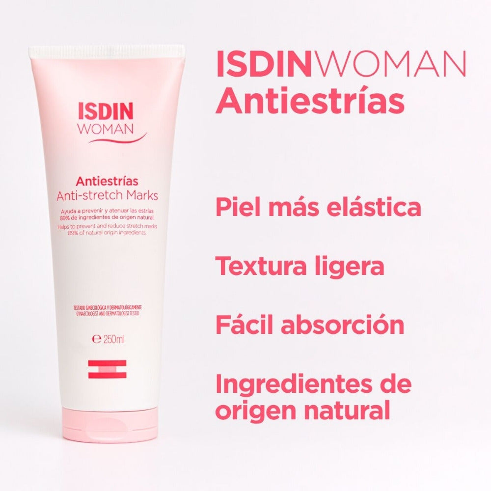 ISDIN WOMAN CREMA ANTI ESTRIAS TUBO 250 ML
