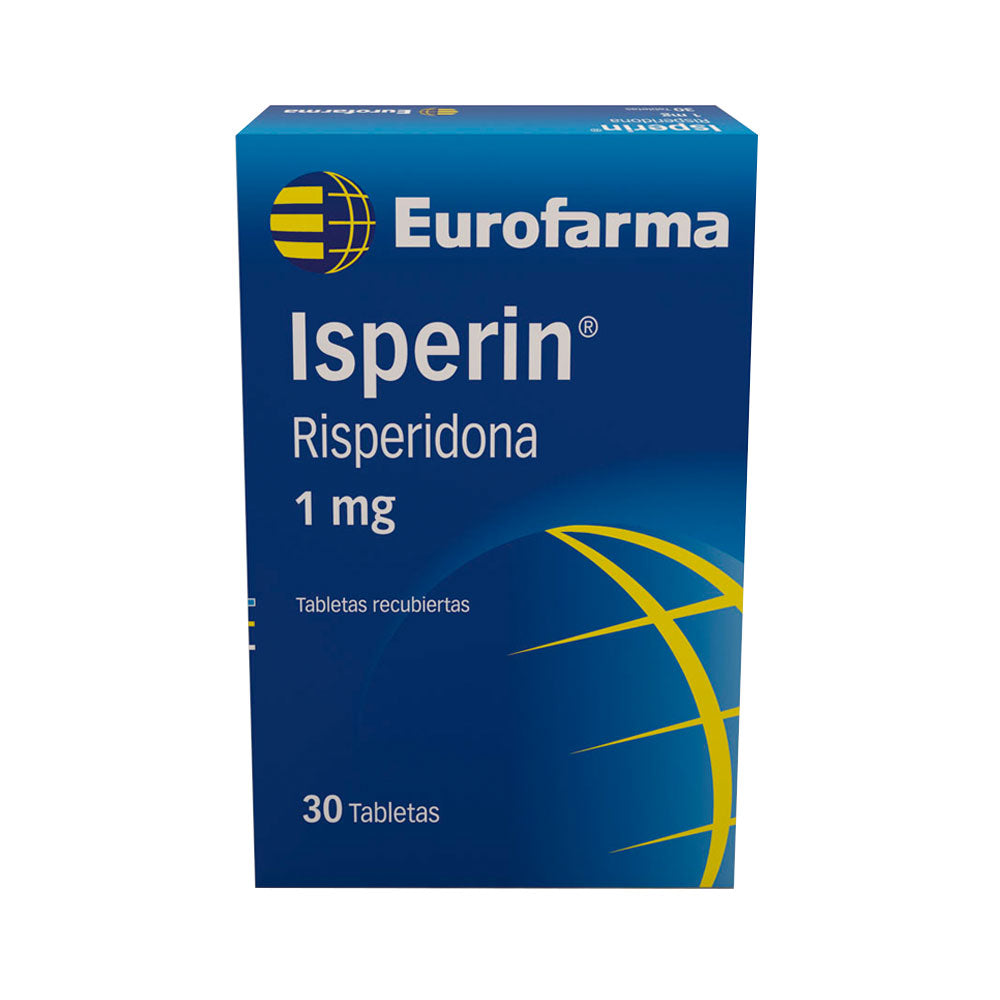 ISPERIN (RG) (RISPERIDONA) TABLETAS 1 MG CAJA X 30 UNDS
