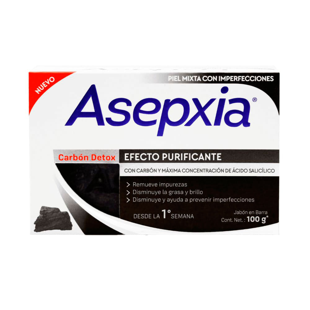JABON ASEPXIA CARBON CAJA 100 G
