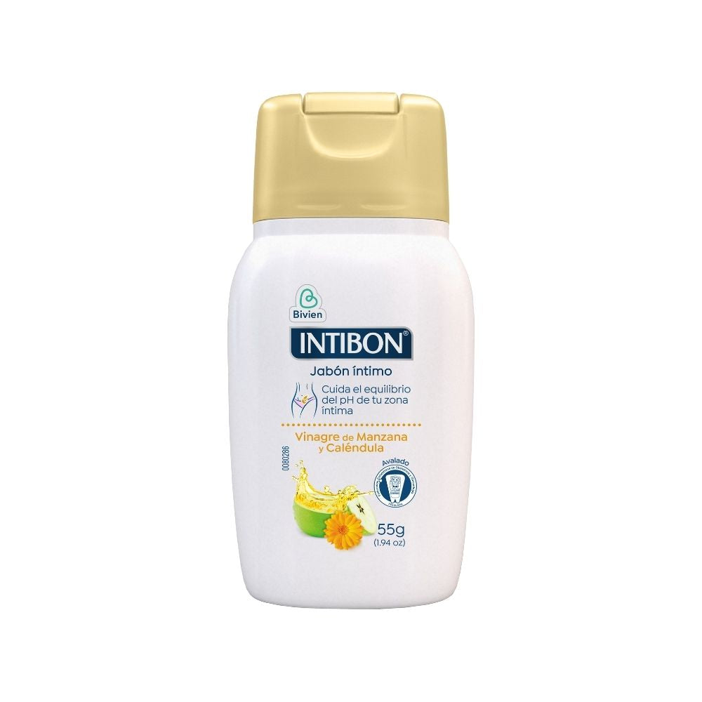 JABON INTIBON VINAGRE DE MANZANA Y CALENDULA FRASCO 55 G