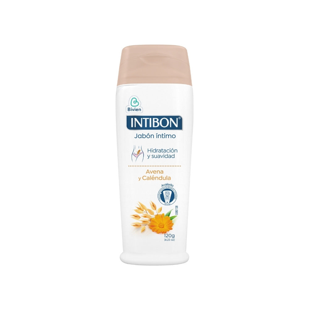JABON INTIMO INTIBON AVENA Y CALENDULA FRASCO 120 G